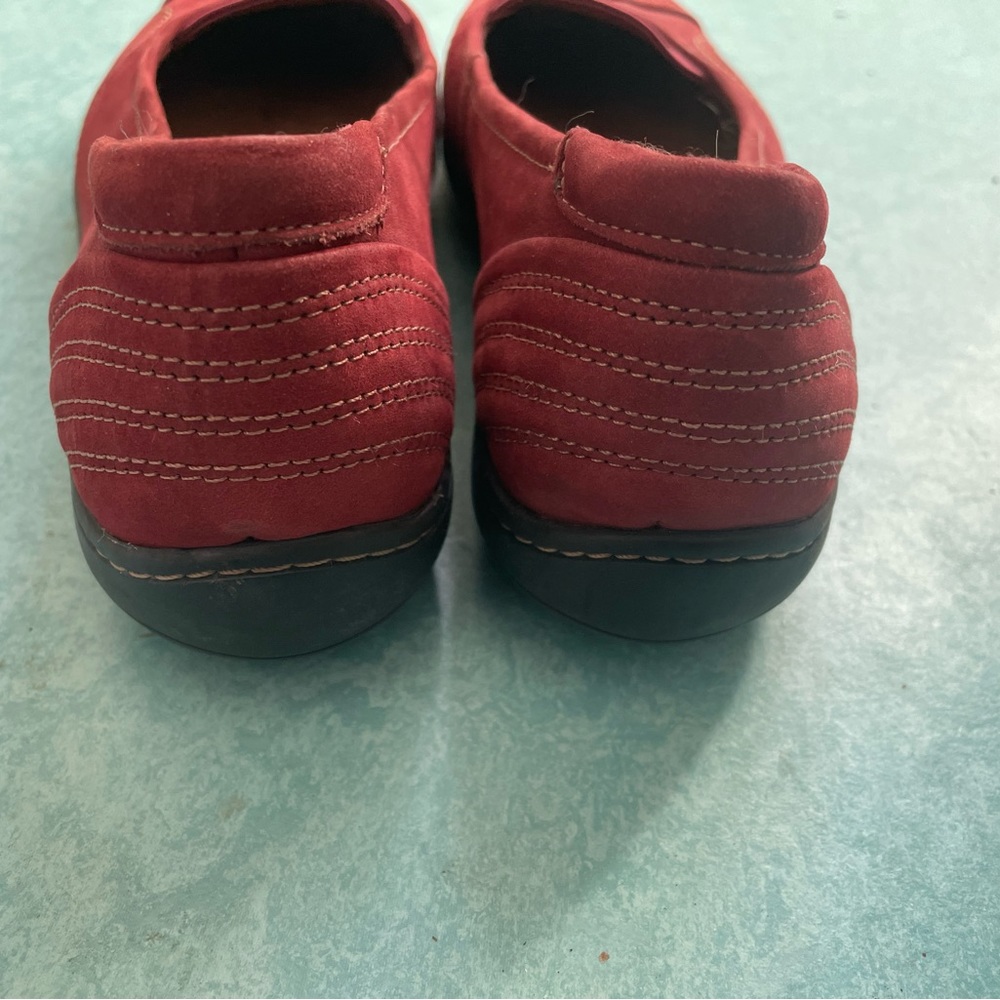 Rockport Cobb Hill Lizzie Burgundy Red Leather Comfort Ballet Flats Shoes Size 6 - Picture 3 of 5